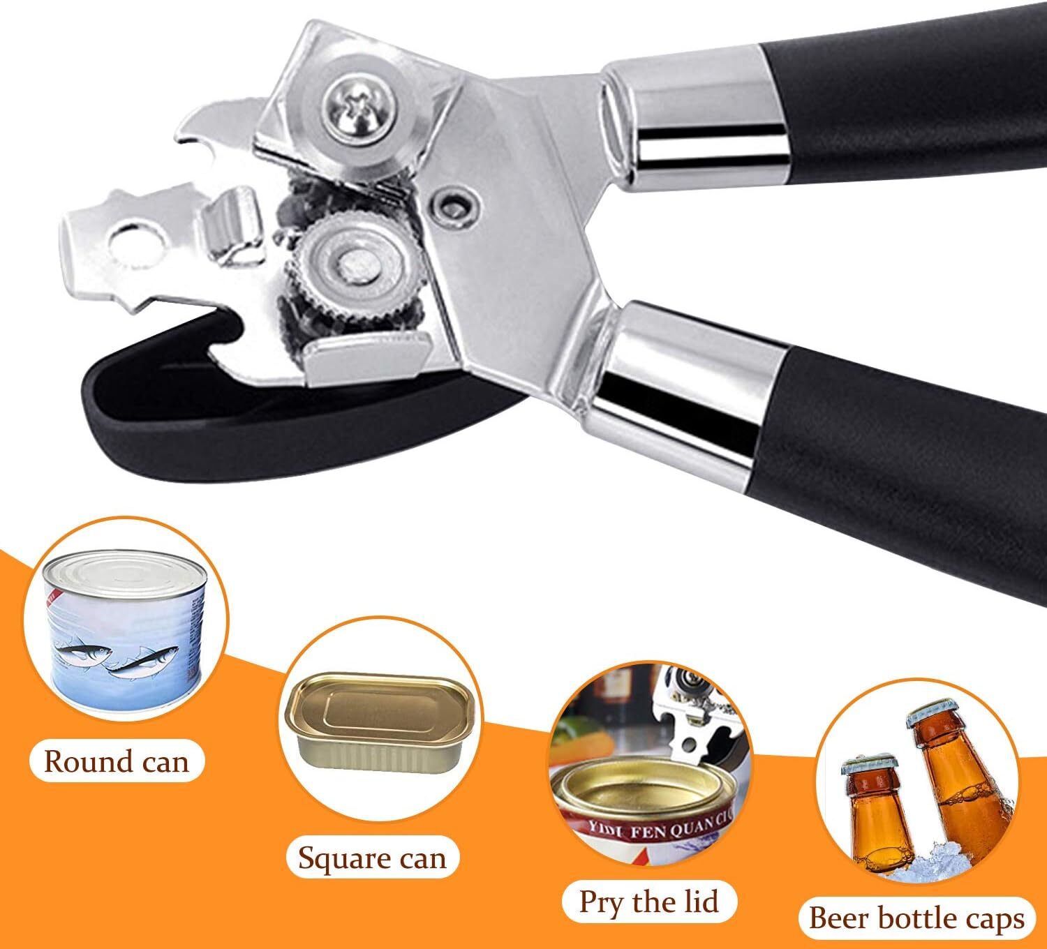 Stainless Steel Brabantia 215087 Can with 2 Additional Smooth Edge Tin