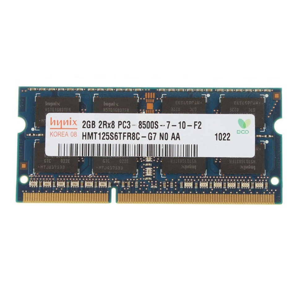 Hynix 2*2GB DDR3 1066MHZ 2Rx8 PC3-8500S Laptop Memory Stick Notebook RAM Non-ECC - Image 2 of 4