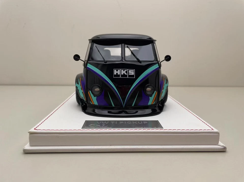 CRL 1:18 VW T1 pick up HKS lackiert Harz unopnable seltenes Automodell - Bild 3 von 4