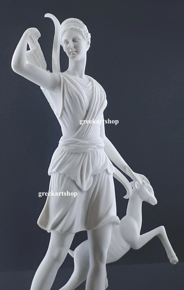 Diana de Versalles diosa griega Artemisa estatua escultura mármol fundido cop... - Imagen 2 de 4