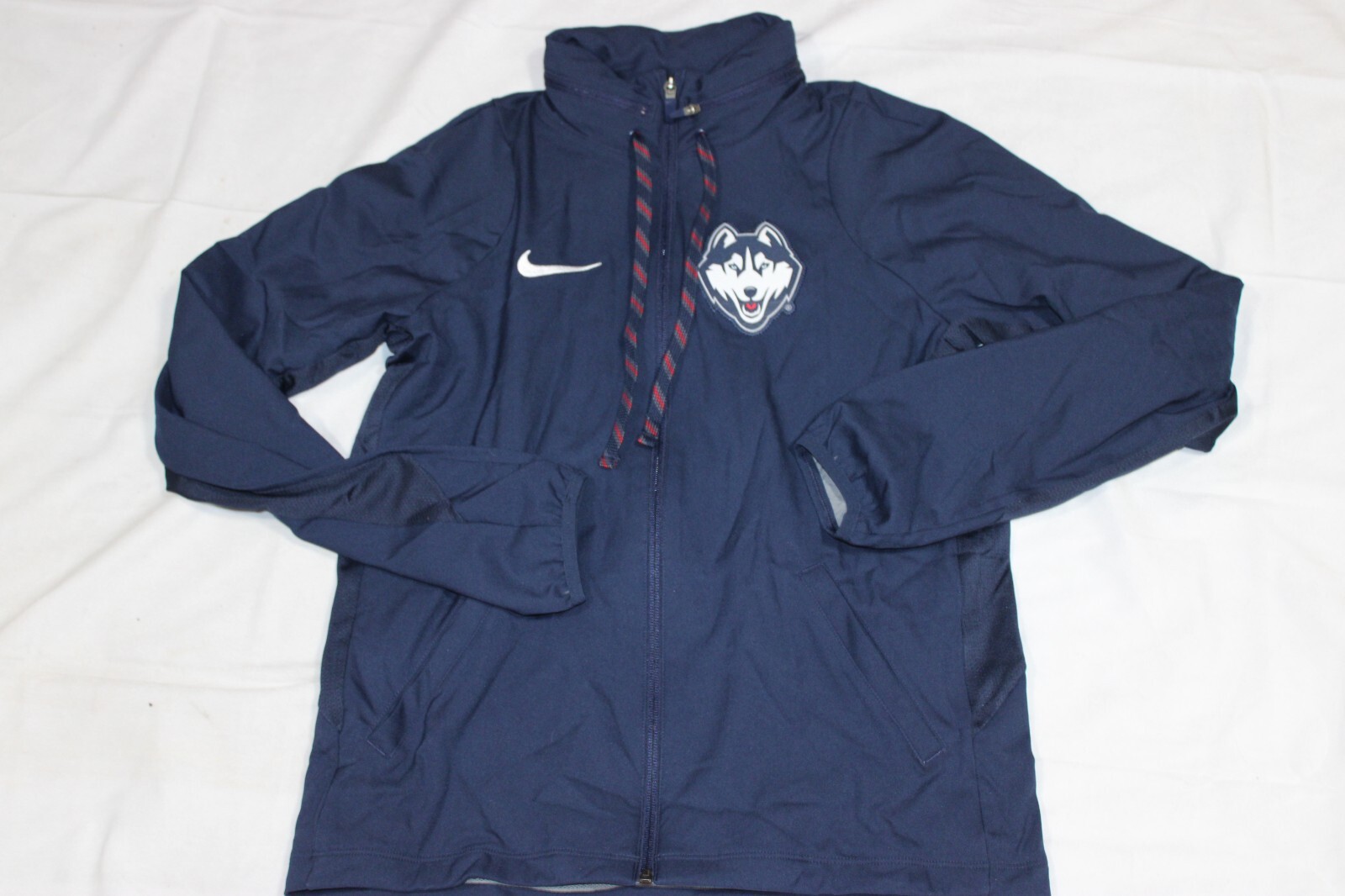 SACAI X NIKE Giacca donna Nike Dri Fit University of Connecticut Uconn Huskies usata blu taglia S