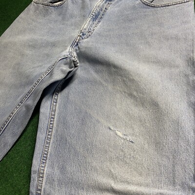Vintage Levis 560 Jeans Mens 36 Light Wash Loose Fit Tapered Leg