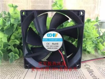 CCHV CHA9012BH-O25C DC12V 0.30A 2-Wire Cooling Fan