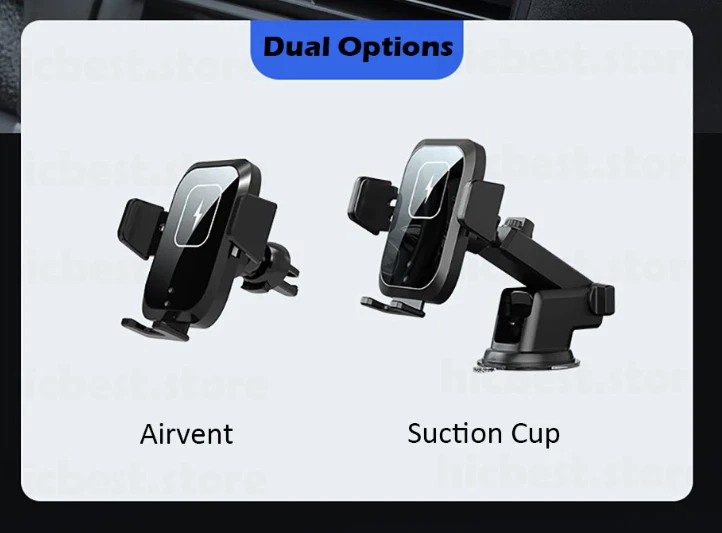 15W Wireless Car Charger automatic infrared Holder for iPhone Wireless - Image 4 of 4