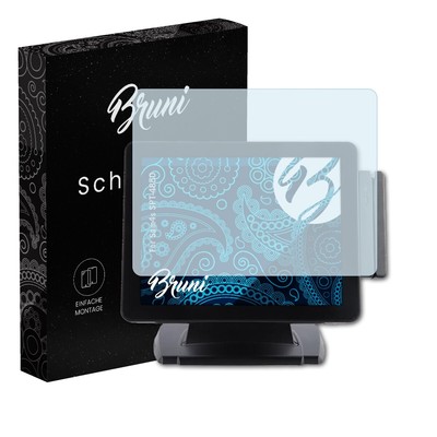 Bruni 2x Folie für Sam4s SPT-4850 Schutzfolie Displayschutzfolie