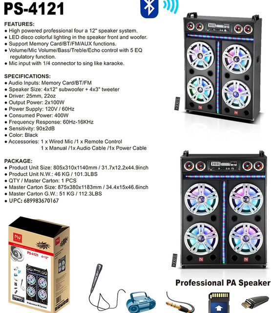 nutek professional active speaker
