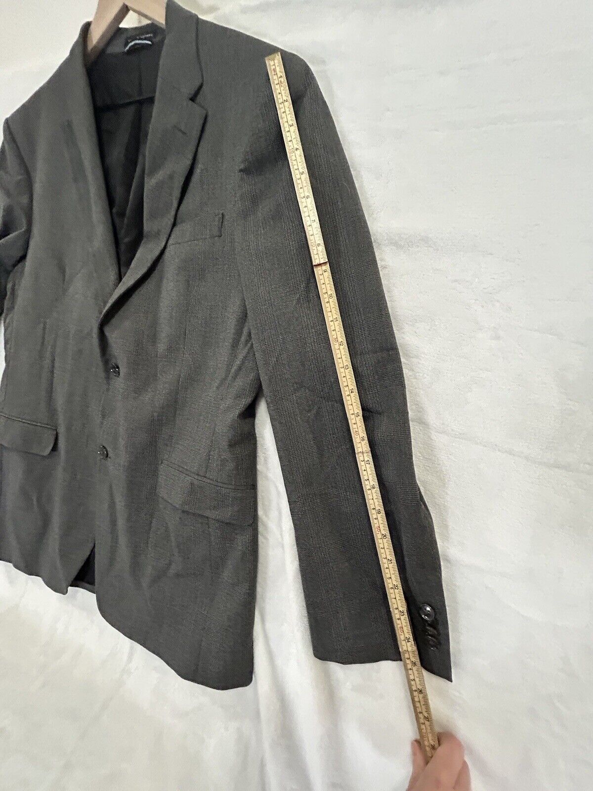 Tommy Hilfiger Men’s Jacket Size 40L W34 Charcoal… - image 8