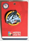 SOCHI 2014 TEAM USA SKI JUMPING TEAM PIN / YELLOW - NEW ON CARD/ WINTER OLYMPICS — photo 1