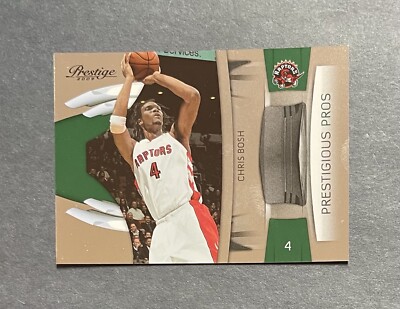2009-10 Prestige Prestigious Pros Green Basketball Card #34 Chris Bosh /500