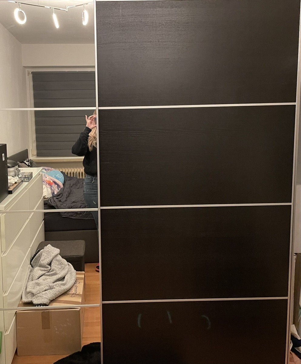 Ikea Pax Schrank mit Innenleben schwarz/ braun