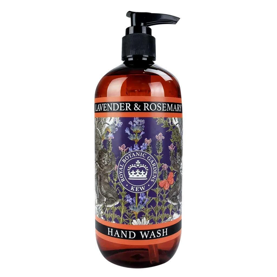 ENGLISH SOAP COMPANY Royal Botanic Gardens Kew Scented Hand Wash Liquid Soap Lavender Rosemary 500ml