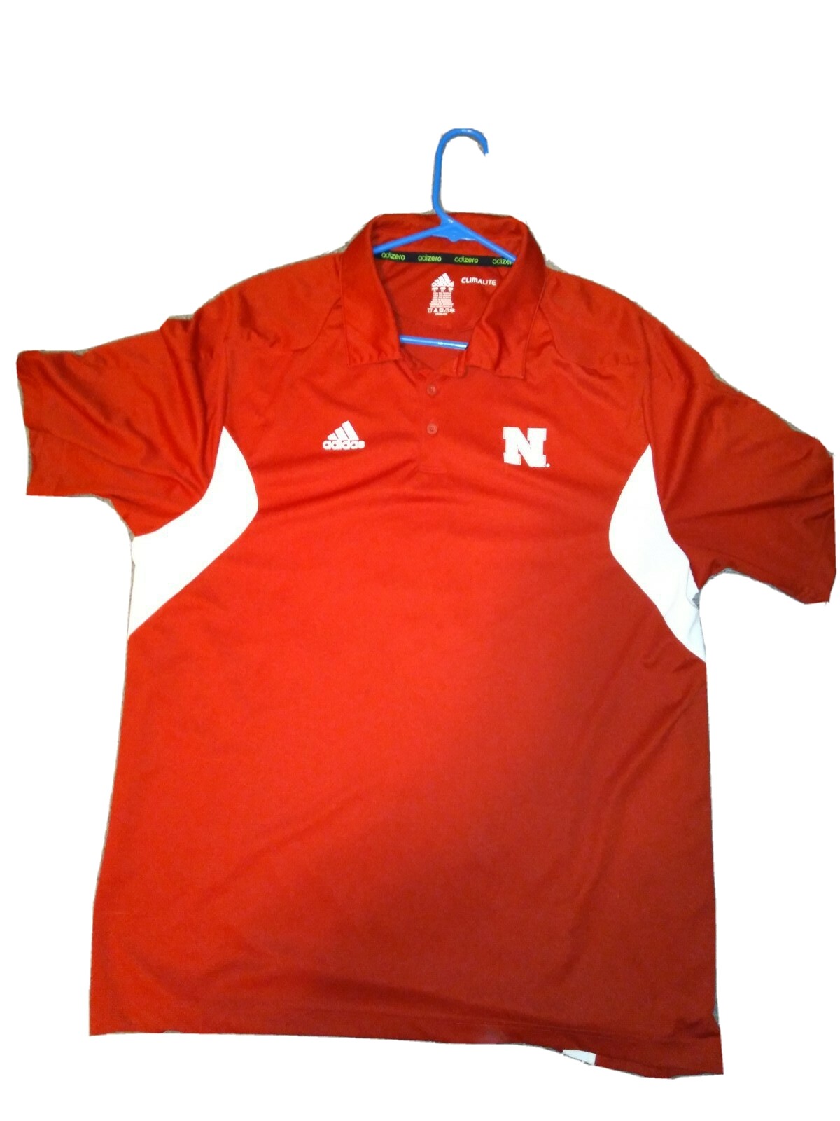 nebraska adidas polo