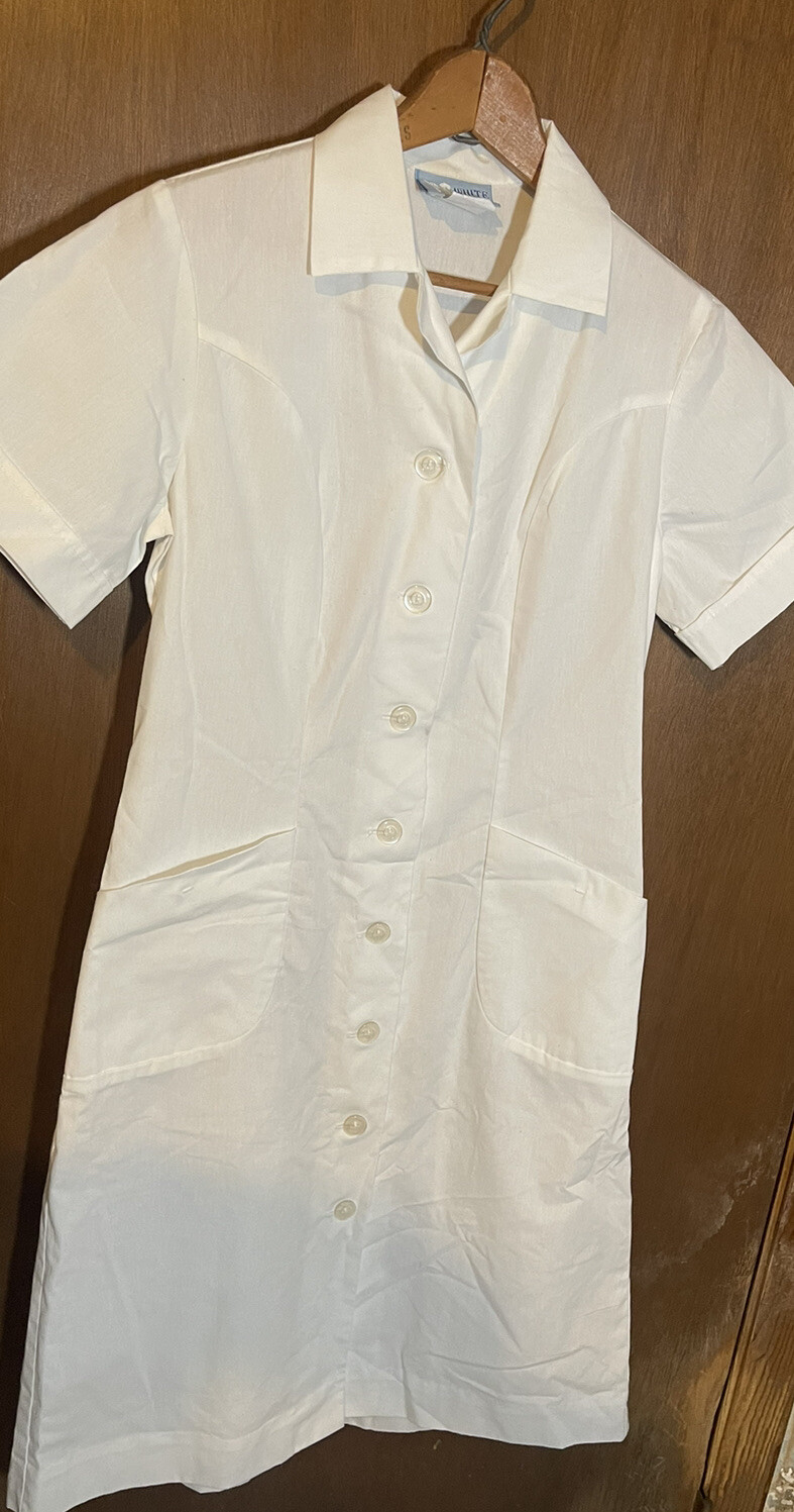 Vintage White Swan Uniforms nurse dress 50's? 60's Ho… Gem
