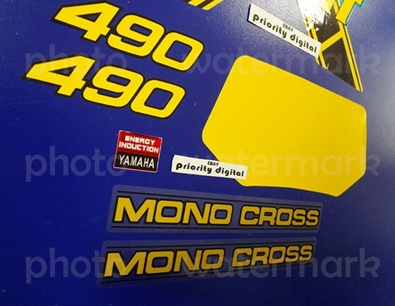 1983 Yamaha IT490 8pc graphics 83' decals stickers kit MX IT 490 enduro - Изображение 2 из 4