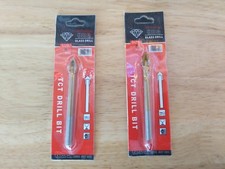 10pc 8mm, Gold Color, TILE OR GLASS TUNGSTEN CARBIDE TCT DRILL BITS x 10 