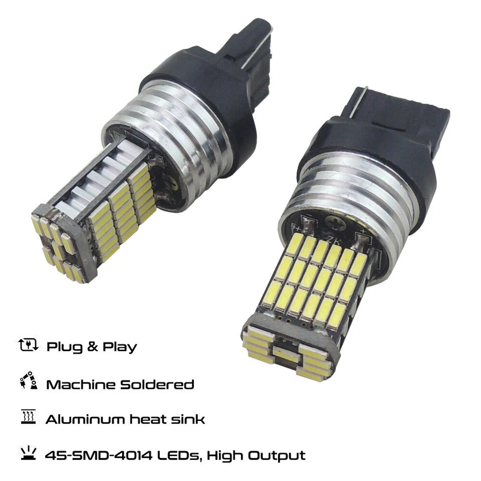 4 bombillas LED de reversa de respaldo blancas brillantes para Jeep Grand Cherokee 2011-2021 Foto 2 de 4