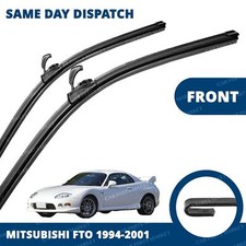 Front Windscreen 21" 20" Flat Aero Wiper Blades Pair for Mitsubishi FTO 94-01