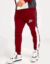 Nike Sportswear Mens Hybrid Fleece Tapered Joggers Size XL Red DO7232-677 New