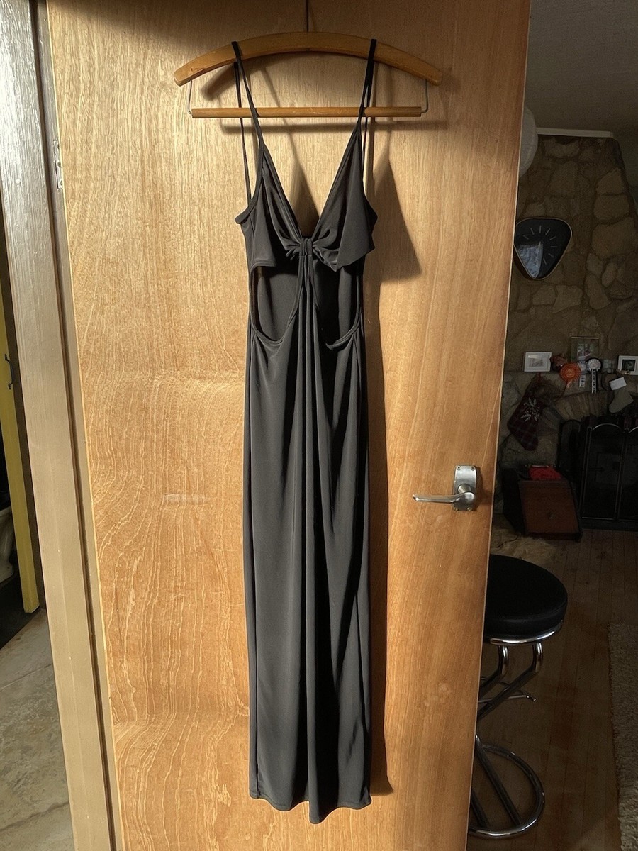 long black dress summer Summer Black Slimming Spaghetti Strap Maxi Dress Black / L main image 1