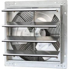 Variable Speed Shutter Exhaust Fan Vent Wall Mounted 16 In. 1200 CFM Commercial