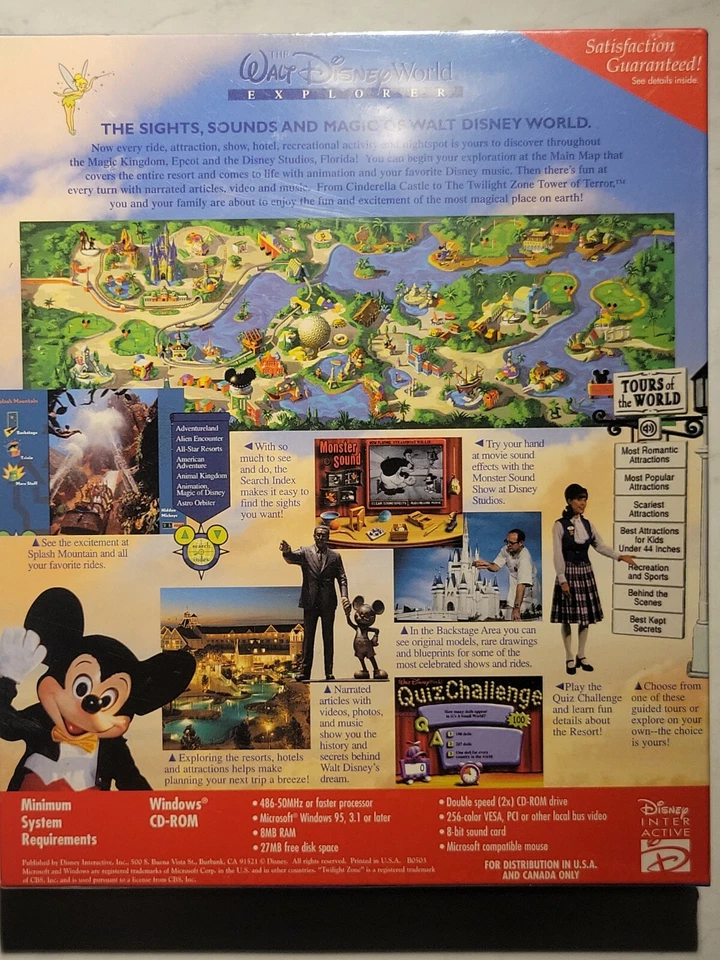 Walt Disney World Explorer 25th Anniversary (PC CD-ROM, 1996, Big Box) - Image 4 of 4