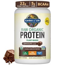 Organic Chocolate Protein Powder 22g Plant Based Vegan Gluten Free 20 Servings