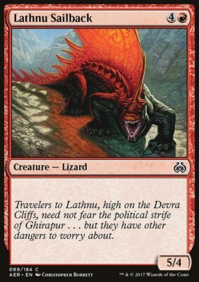 MTG Magic the Gathering Lathnu Sailback (89/201) Aether Revolt LP