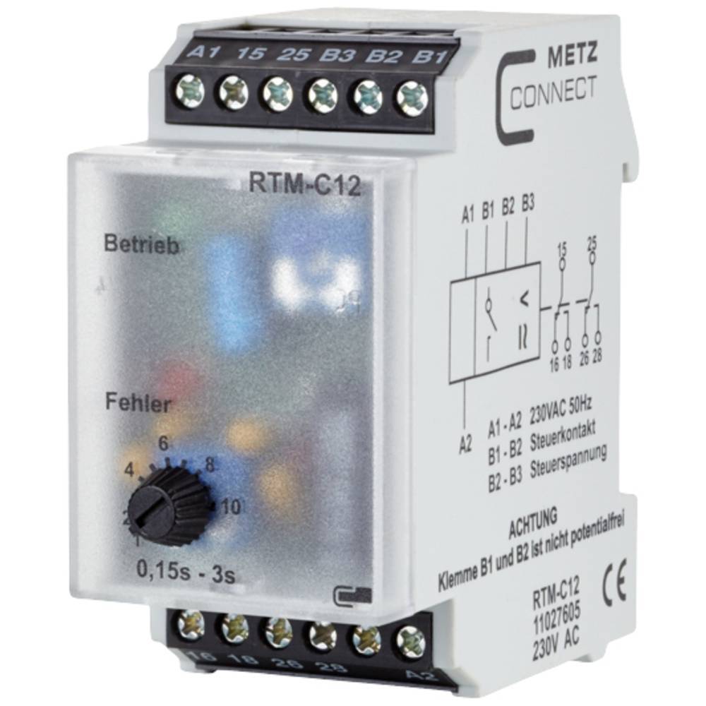 Metz Connect 11027605 RTM-C12 Relè temporizzato 230 V/AC 1 pz. 2 scambi