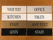 Personalised House Plaques Metal Signs Home Room Door Wall Office Work Toilet