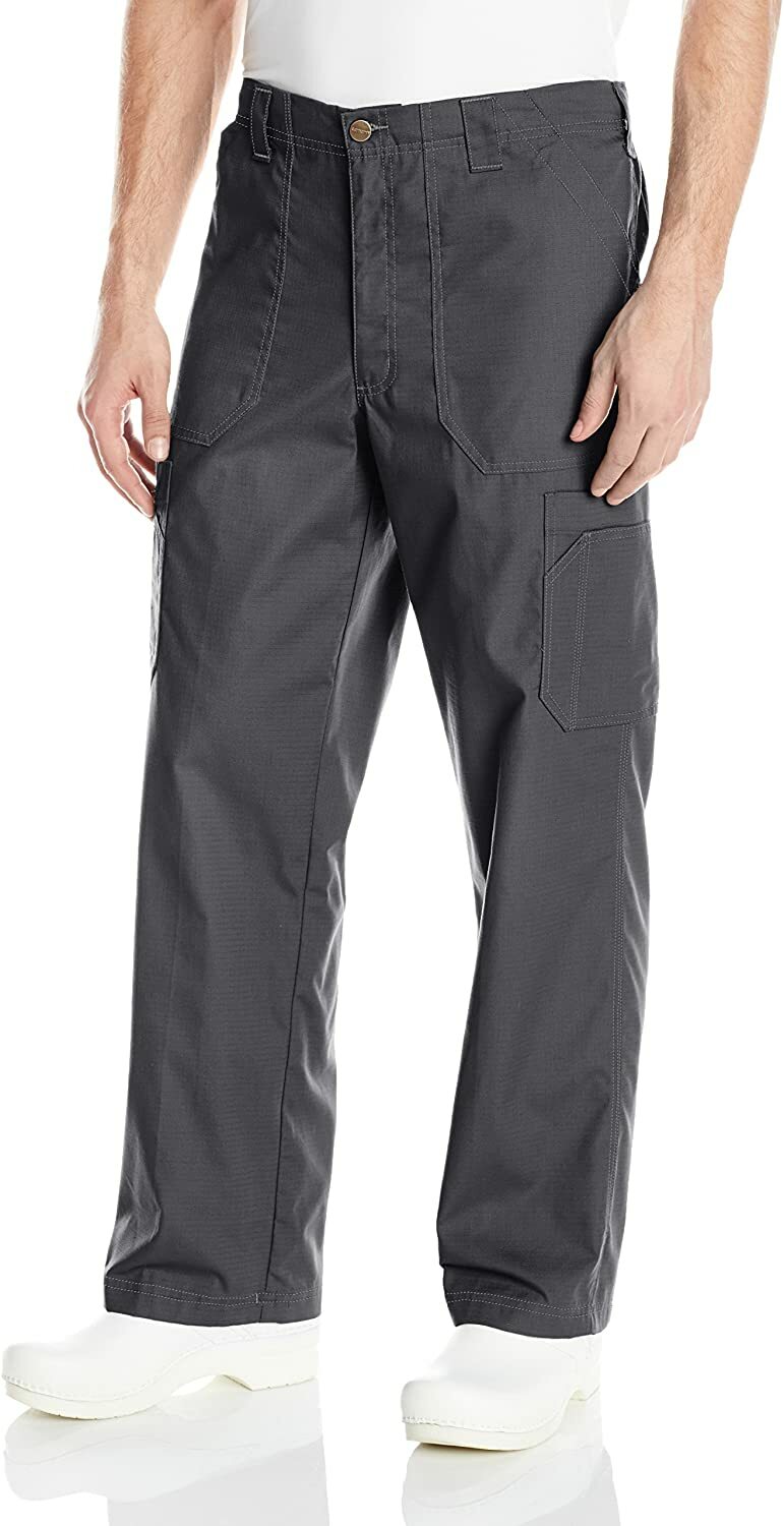 Carhartt Scrubs Men's Ripstop Multi-Cargo Pant, M, Pewter