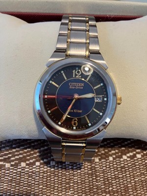 CITIZEN E-111 5027179  GN-4-S Eco-Drive wristwatch Navy From Japan