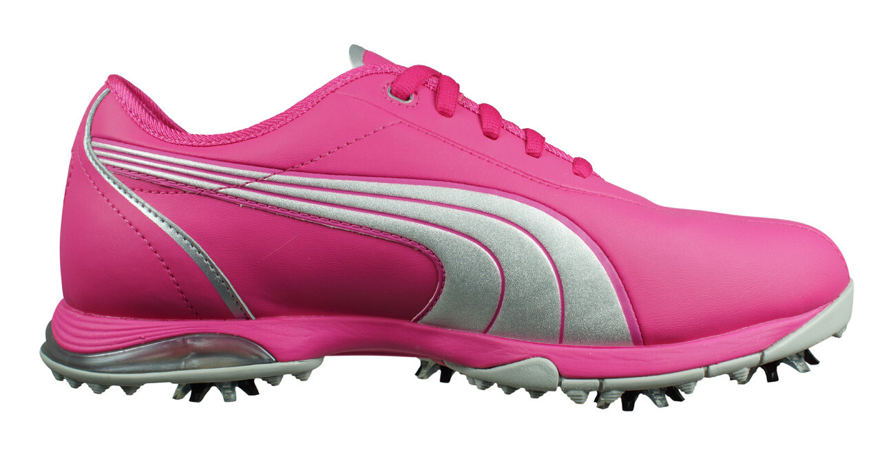 Puma PG Royal Tee Womens Golf Shoes Sneakers Spikes Pink