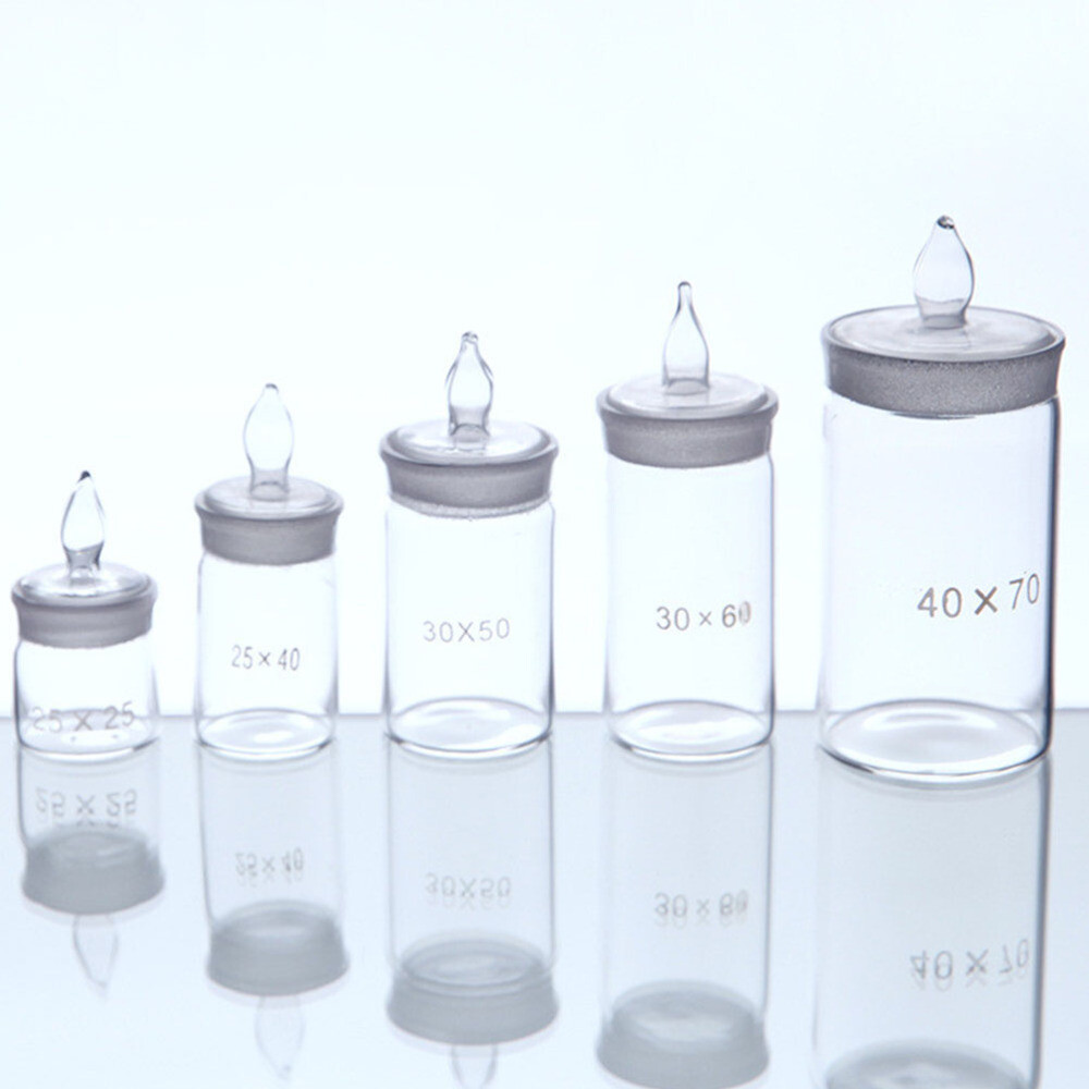 Transparent Chemistry Bottle Weighing Bottle Tall Form Empty Weighing