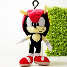 Sonic The Hedgehog Mighty Plush Keychain 8.5" Backpack Clip Coin Bag Sega Toy