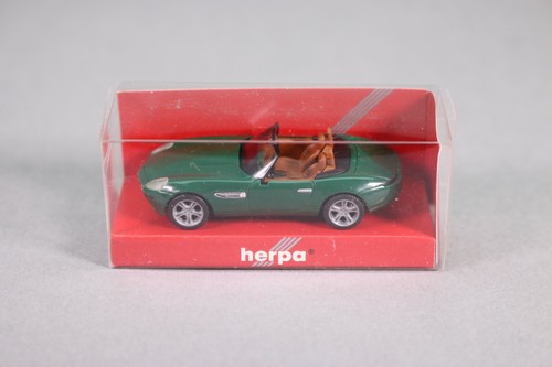 LE1225 HERPA 022897 Voiture Ho 1:87 BMW Z8 cabriolet verte | Zustand: Occasion