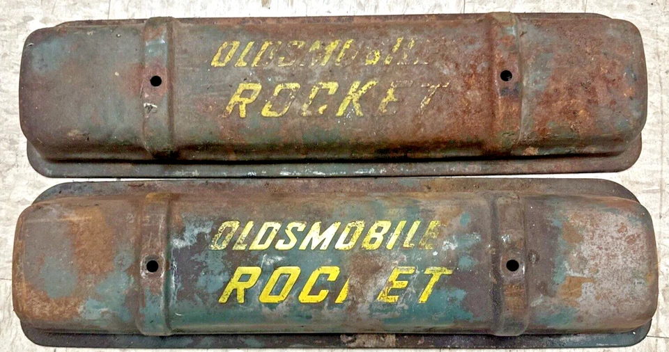 Used OEM GM 1955 Oldsmobile Rocket 324 Engine w/ Transmission for Pick-up (SH) - Image 2 of 4