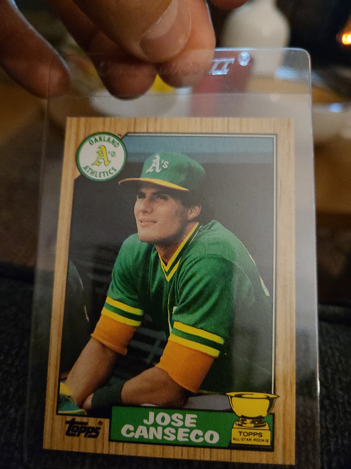 1987 Topps #620 Jose Canseco Oakland Athletics Rookie Card RC