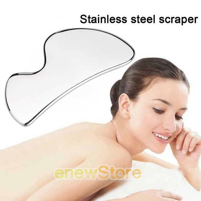 Gua Sha Medical Grade Stainless Steel Scraping Massage Tool Face Body