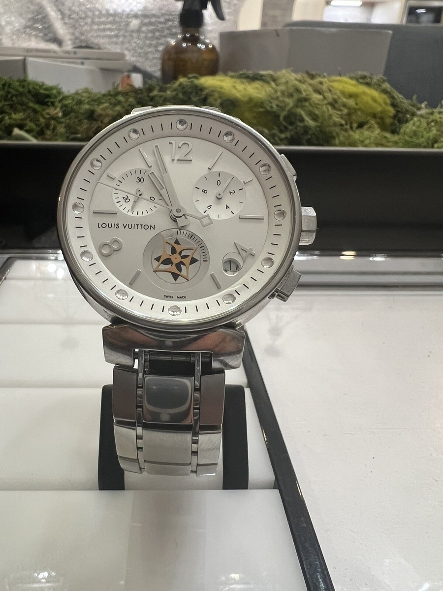 Louis Vuitton Tambour Moon Star Q8D10 Chronograph | eBay display picture 3
