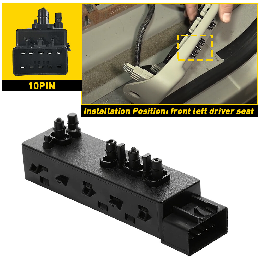 LH DRIVER SIDE POWER SEAT SWITCH 25974714 FOR 2010-2018 CHEVY
