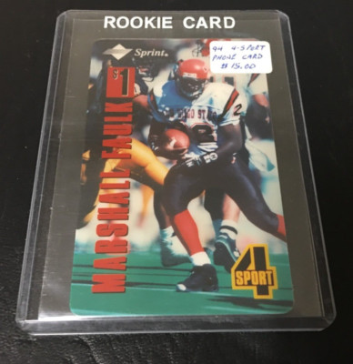 MARSHALL FAULK ROOKIE 1994 CLASSIC 4-SPORT PHONE RC CARD Expired San Diego State