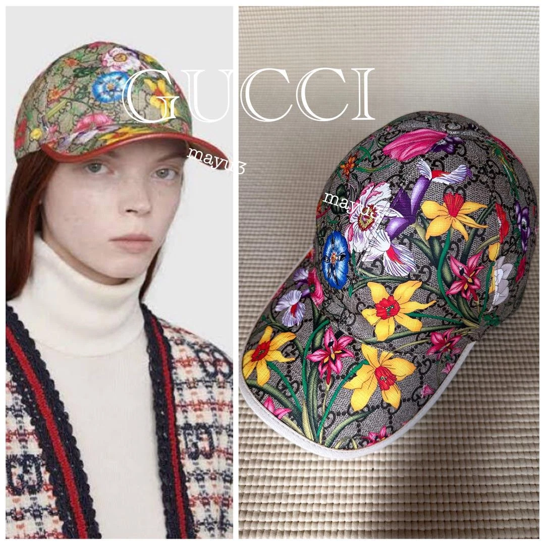 GUCCI GG Canvas Cap S Multicolor 751544 Auth BA11157M Gucci | Accessories | Original Gg Canvas Baseball Hat With  main image 2
