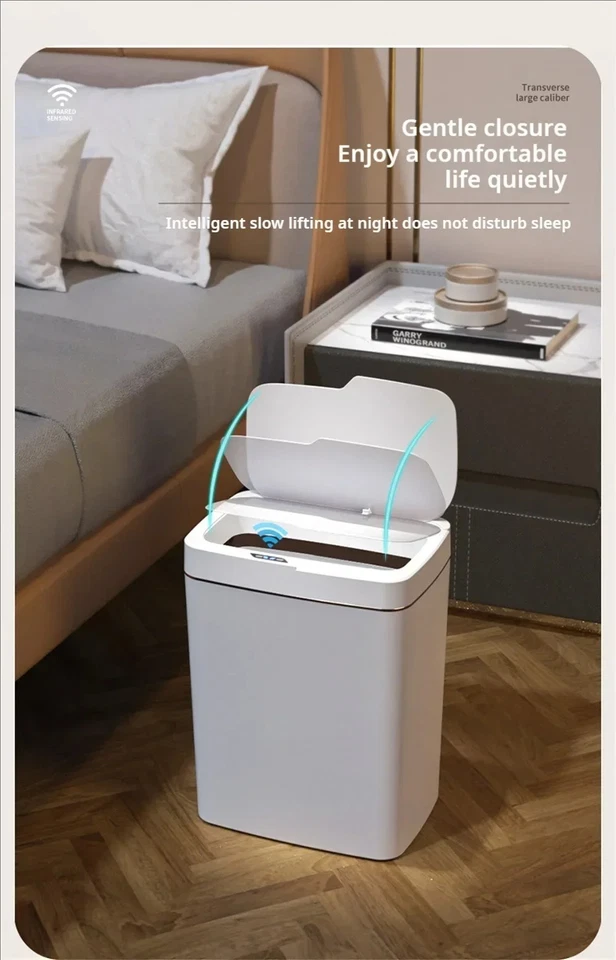 Poubelle Intelligente 15L avec Couvercle Automatique | Design Moderne, Sac... - Photo 4/4