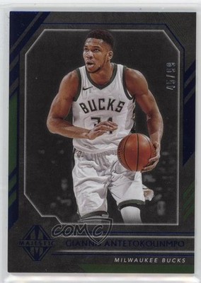 2020-21 Panini Chronicles Majestic Blue 45/99 Giannis Antetokounmpo #343 8mm