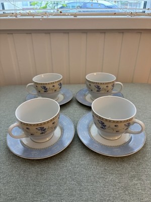 Heritage Mint LTD, Enchanted Garden Fine China - 4 Teetassen und Saucen