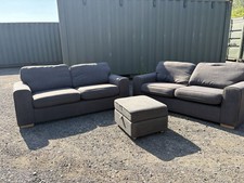 Sofa Fabric 3&3 Seater Sofa with Foot Stool Living Room—local Delivery