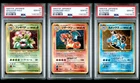 Charizard Blastoise Venusaur CD Promo Pokemon Cards 1999 PSA 10 GEM MINT Seq Set