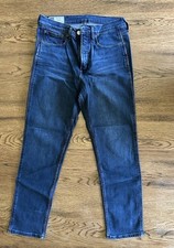Gap High Rise Cigarette Jeans Dark Wash Slim Straight Size 28