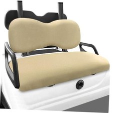 Golf Cart Front Seat Covers Set Fit for EZGO TXT/RXV, Club Car Beige