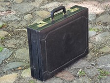Vintage Aktenkoffer lucky bag Leder Schwarz Z...